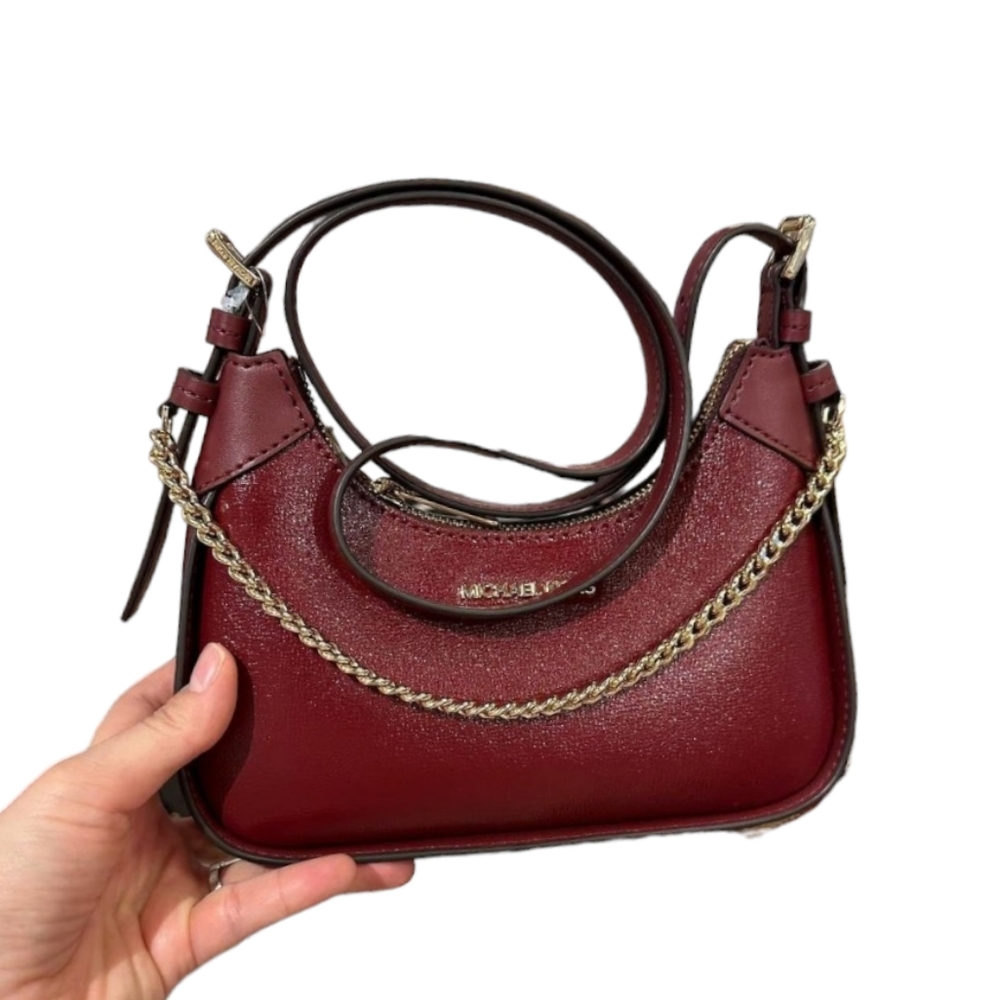 Michael Kors Burgundy Shoulder Bag